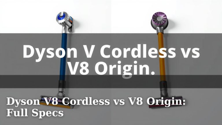 Dyson V8 Cordless vs V8 Origin: Full Specs