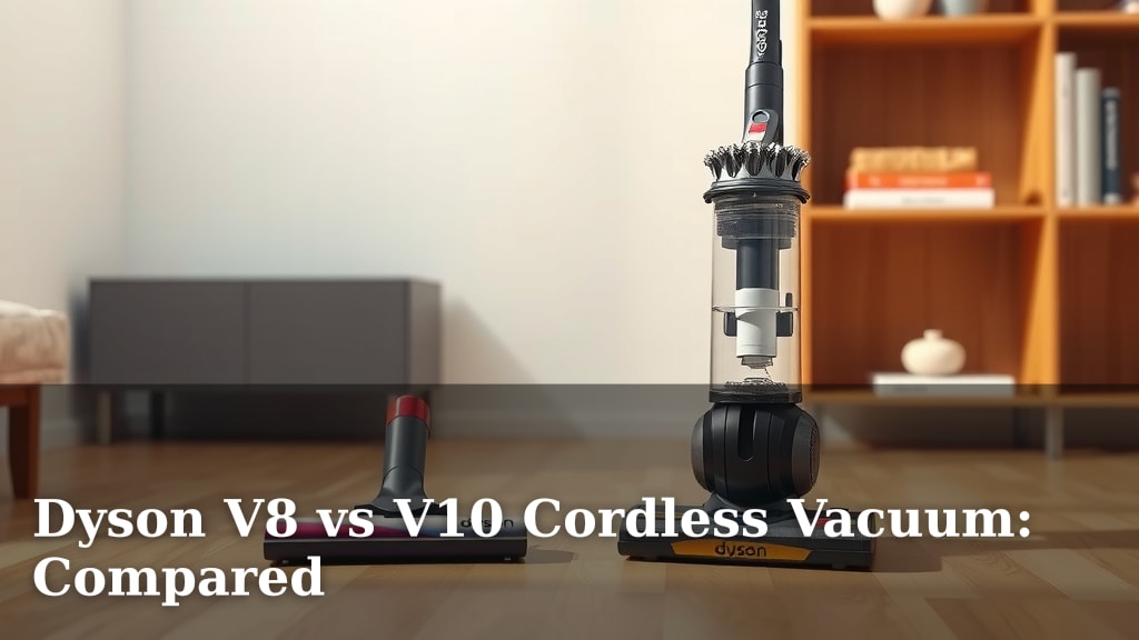 Dyson V8 vs V10 Cordless Vacuum: Compared
