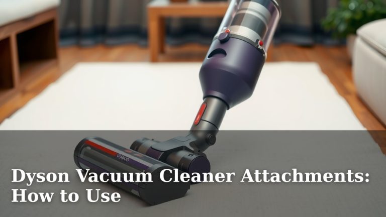 Dyson Vacuum Cleaner Attachments: How to Use