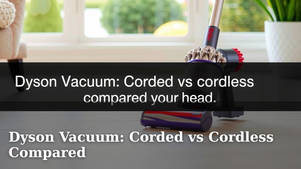 Dyson Vacuum: Corded vs Cordless Compared