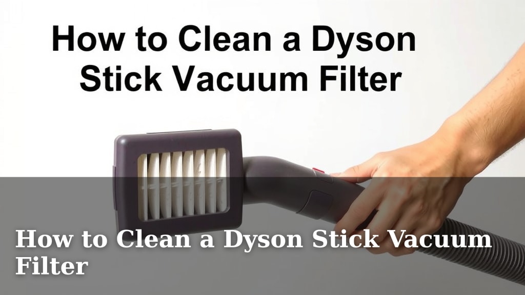 How to Clean a Dyson Stick Vacuum Filter