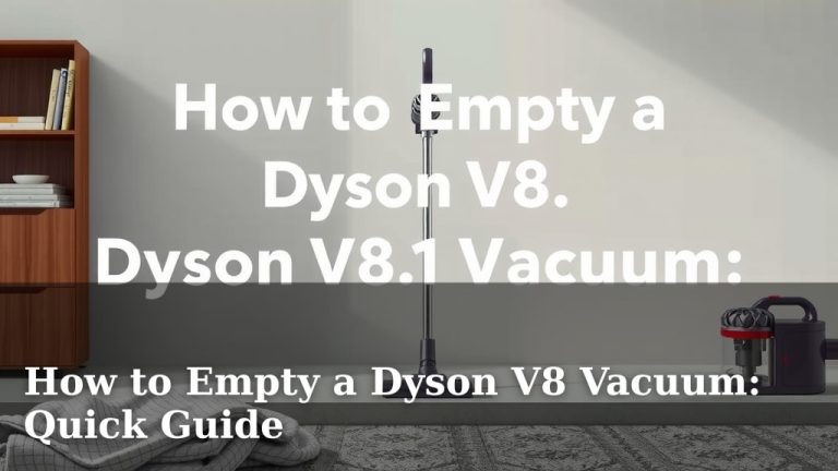 How to Empty a Dyson V8 Vacuum: Quick Guide